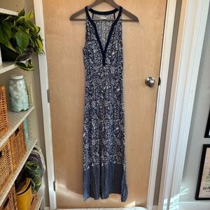 Old Navy Blue and White Floral Maxi Dress